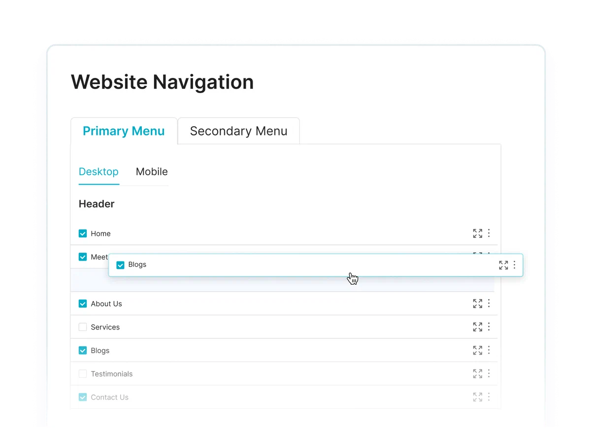website navigation_practifly_web design | 314e Corporation
